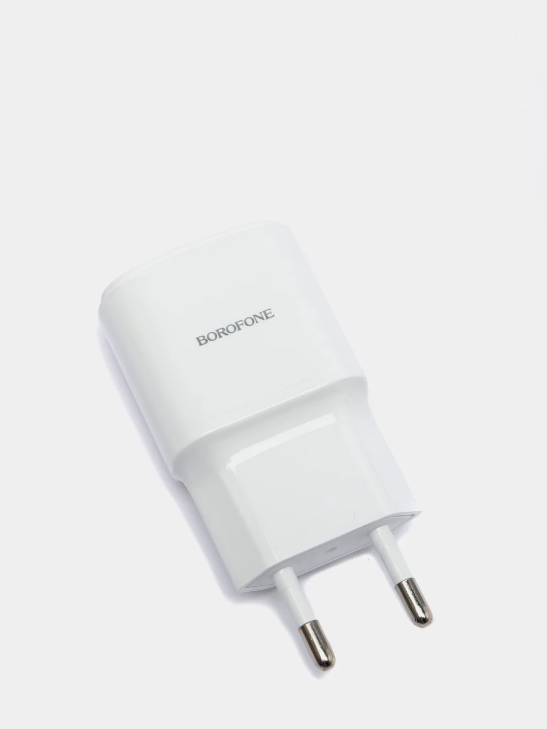 Белый зарядное устройство Borofone BA48A Orion с кабелем Lightning, 2.1A
