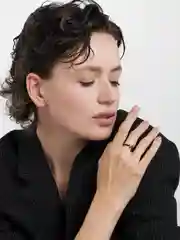 Черный кольцо "Пульс"