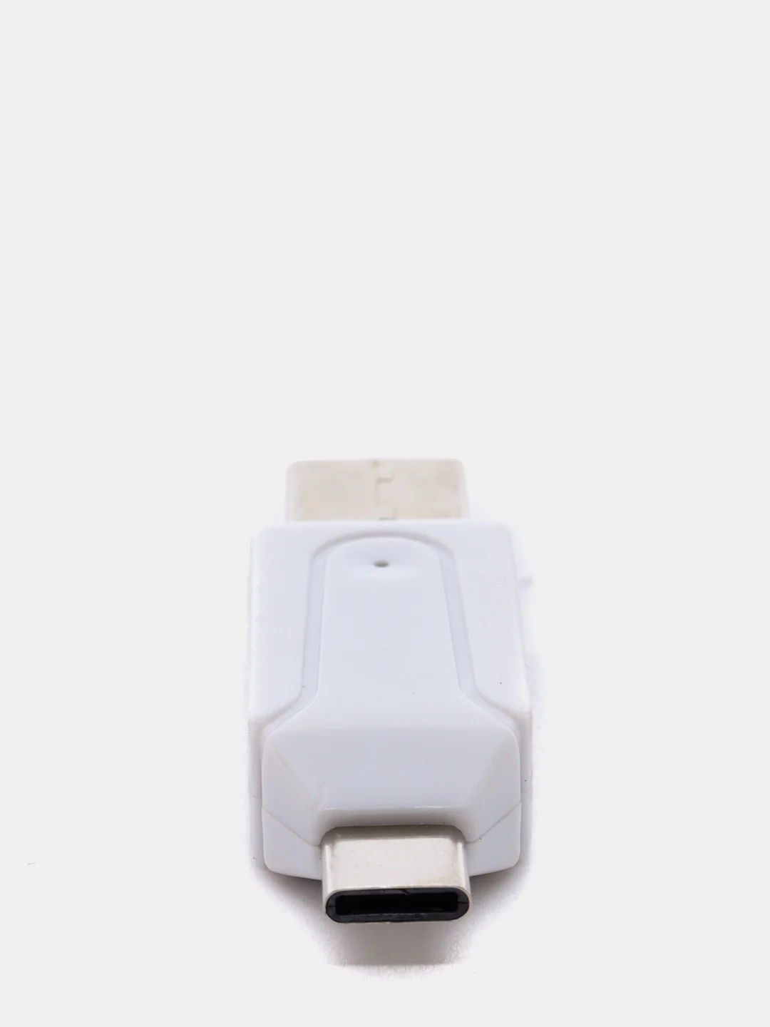 Белый картридер USB на USB TYPE-C, SD-card, microSD, адаптер для телефона