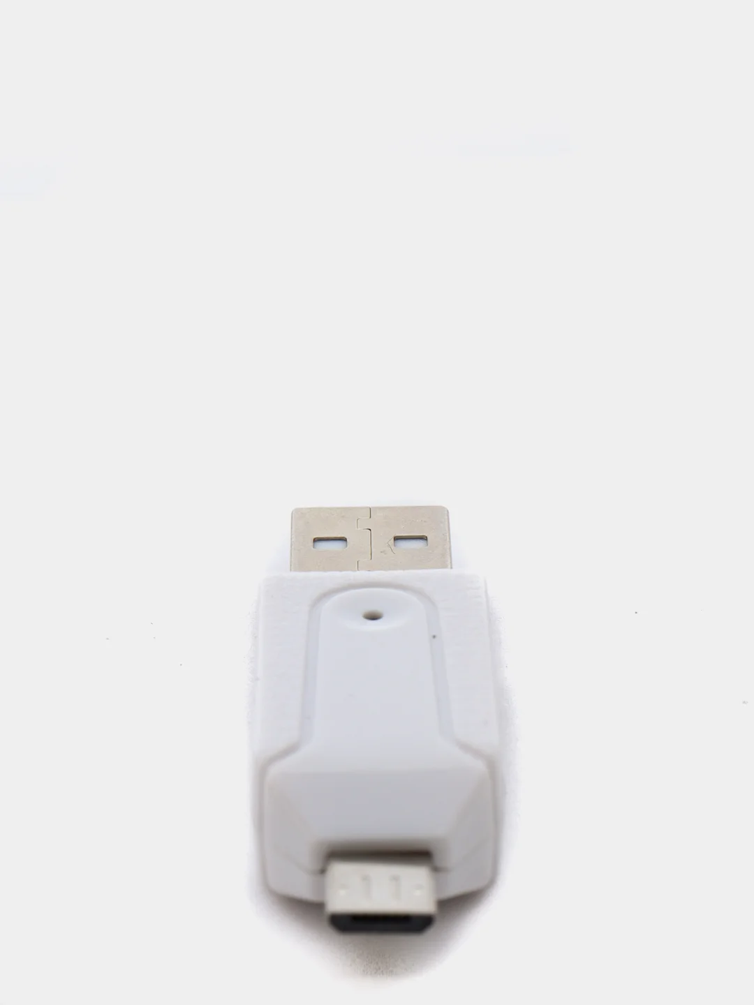 Белый картридер USB на Micro USB, SD-card, microSD, адаптер для телефона