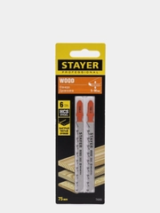 Пилка полотно для лобзика STAYER  дерево, фанера, ДСП, ламинат 2шт