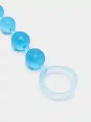Желтый анальные бусы, 22 см