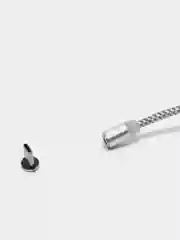 Серебряный кабель  магнитный комплект  Apple IPhone 8pin/lightning айфон Type C Honor Xiaomi Samsung)