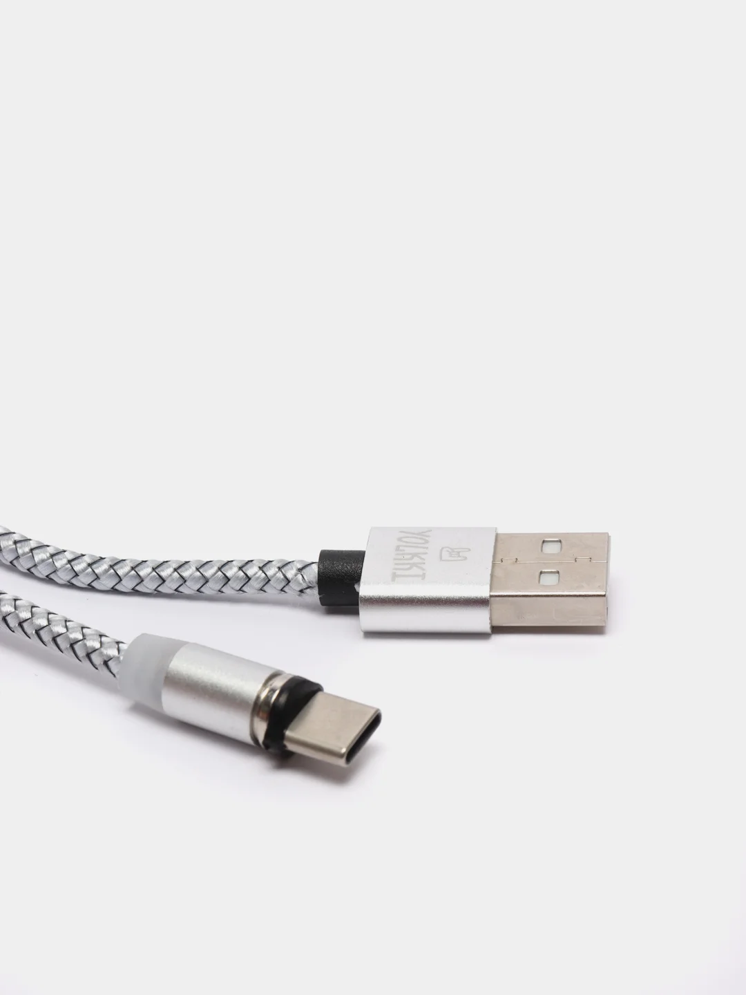 Серебряный кабель магнитный комплект Apple IPhone 8pin/lightning айфон Type C Honor Xiaomi Samsung)