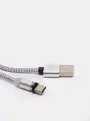 Серебряный кабель  магнитный комплект  Apple IPhone 8pin/lightning айфон Type C Honor Xiaomi Samsung)