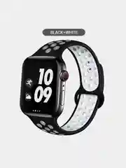Белый спортивный силиконовый ремешок для Apple Watch 38 / 40 / 42 / 44 мм