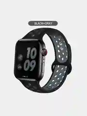 Белый спортивный силиконовый ремешок для Apple Watch 38 / 40 / 42 / 44 мм