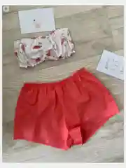 Алый женская пижама хлопковая