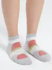 Розовый цветные носки короткие