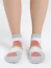 Серый цветные носки короткие
