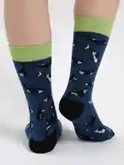 Носки цветные с принтом киты, косатка