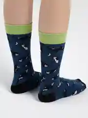 Носки цветные с принтом киты, косатка