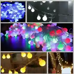 Светодиодная гирлянда "Лампочки", 40 LED, 20 LED, 10  LED