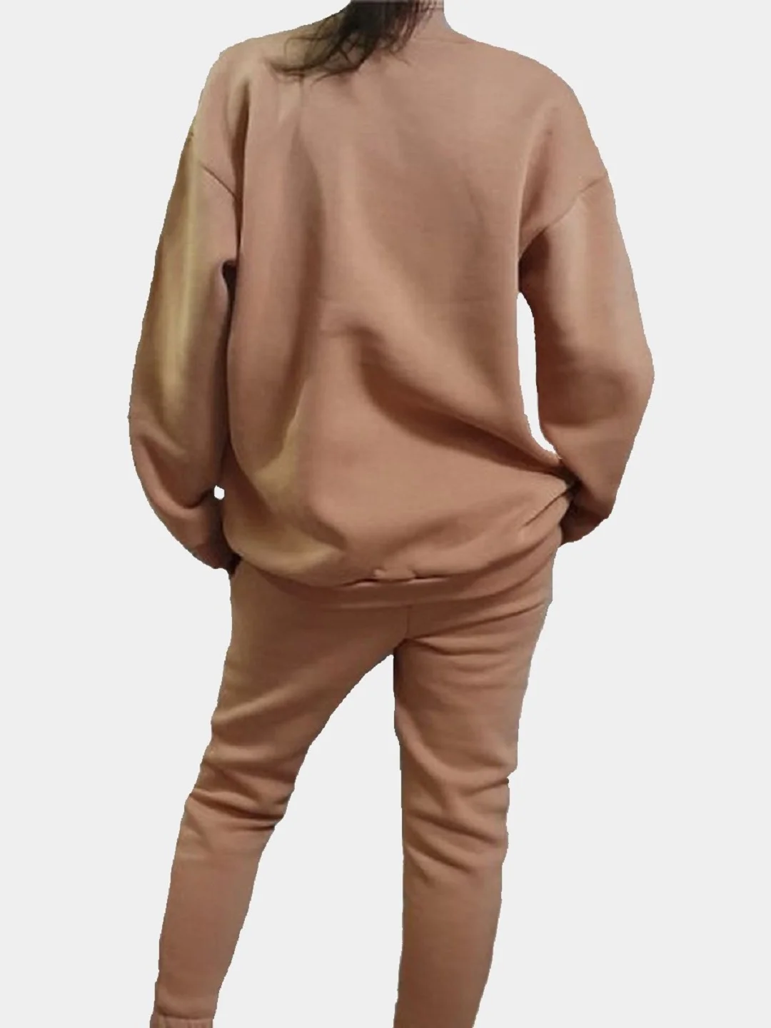 Утепленный костюм с объемной толстовкой Titus Camel