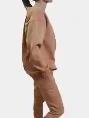 Утепленный костюм с объемной толстовкой Titus Camel