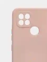 Бежевый чехол силиконовый матовый на Realme C21