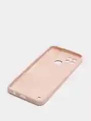 Бежевый чехол силиконовый матовый на Realme C21