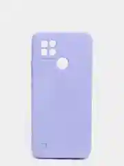 Лавандовый чехол силиконовый матовый на Realme C21