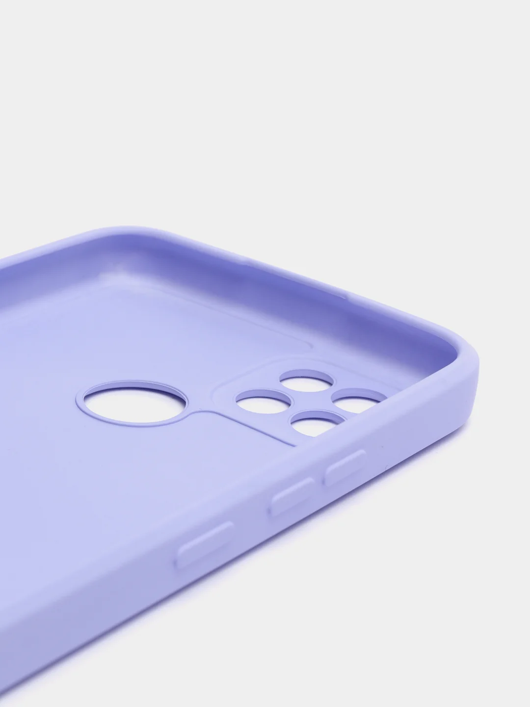 Лавандовый чехол силиконовый матовый на Realme C21