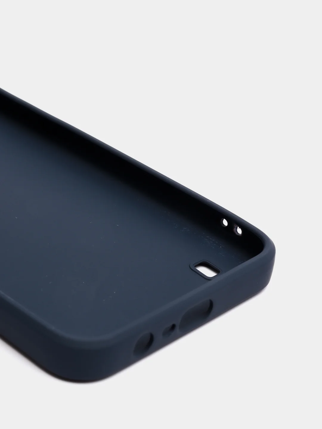 Синий меланж чехол силиконовый матовый на Realme C21