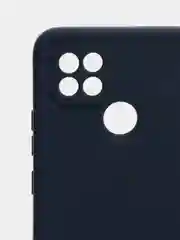 Синий меланж чехол силиконовый матовый на Realme C21