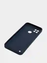 Синий меланж чехол силиконовый матовый на Realme C21