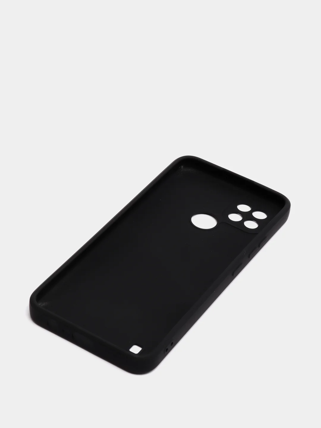 Черный чехол силиконовый матовый на Realme C21