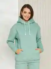 Бирюзовый спортивный женский костюм