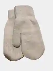 Кремовый женские вязаные варежки