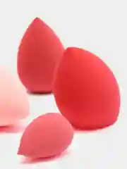 Спонж для макияжа в банке розовый 7 штук