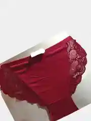 Алый трусы-слипы женские, хлопок, большие размеры