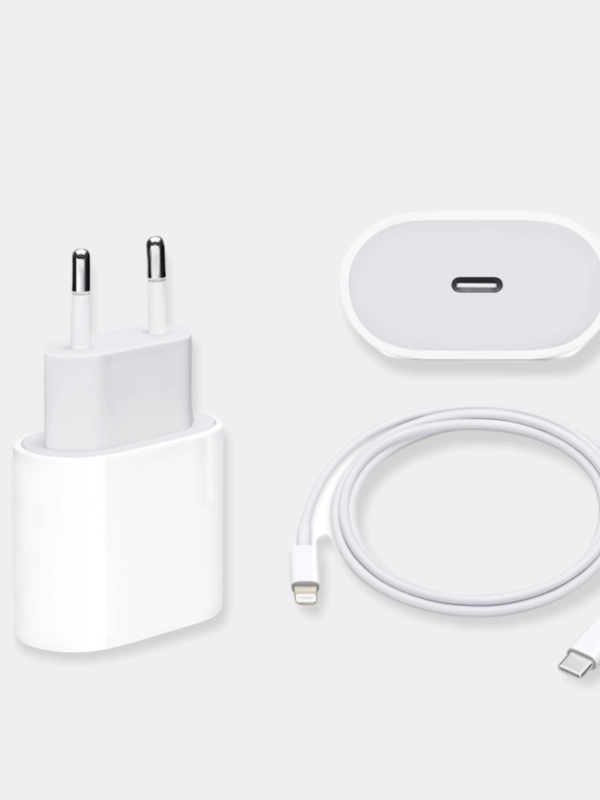 Зарядное устройство для iPhone, 20w, Type-C-Lightning, быстрая зарядка, блок + кабель