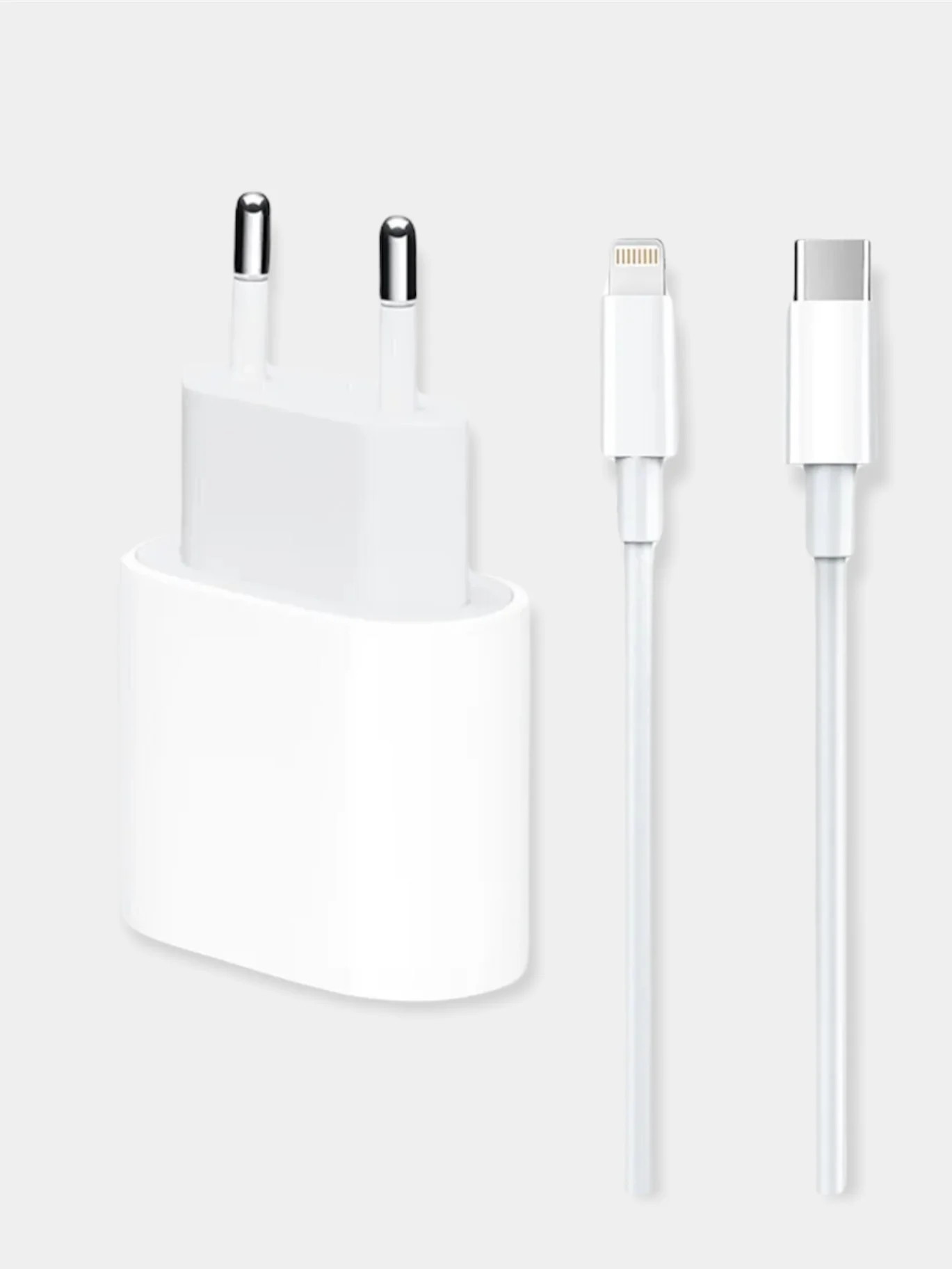 Зарядное устройство для iPhone, 20w, Type-C-Lightning, быстрая зарядка, блок + кабель