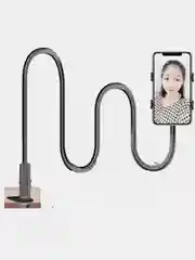 Черный держатель для телефона/смартфона с гибким рычагом, настольный, прикроватный