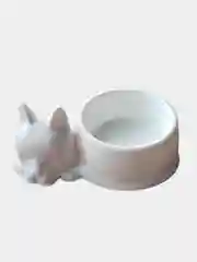 Миска для кошек, котят 0.5 л, пластик, белая