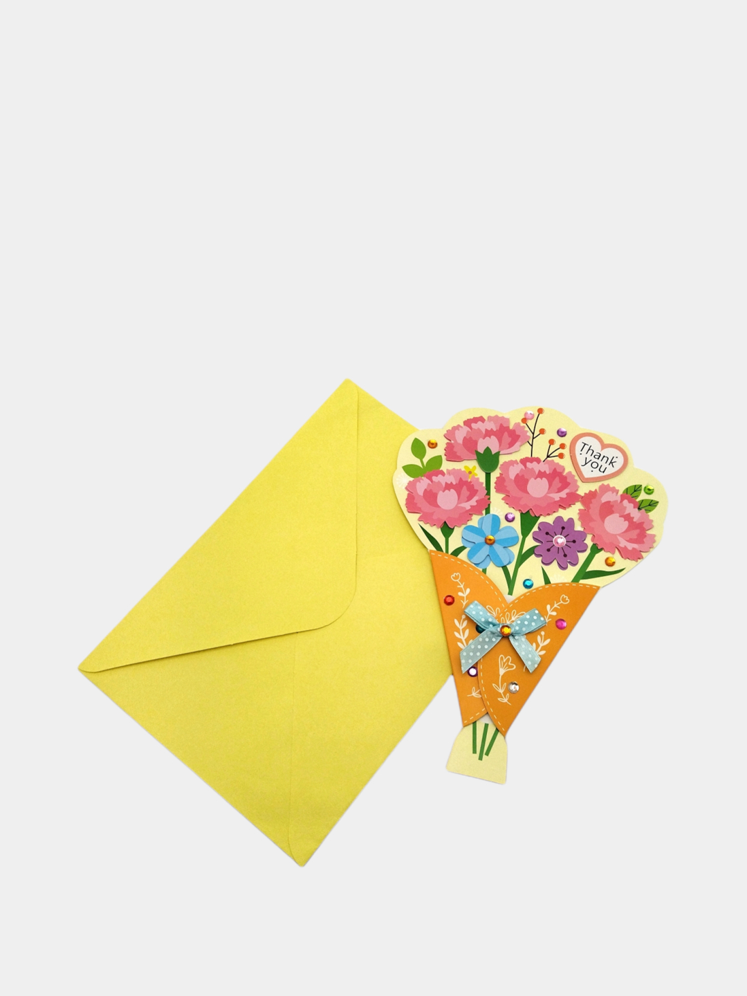 Набор для создания открытки своими руками №1, 3 открытки и конверта, элементы декора