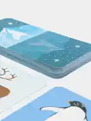 Развивающая игра Домино / Домино животные севера / Детское домино/ карточки со зверями