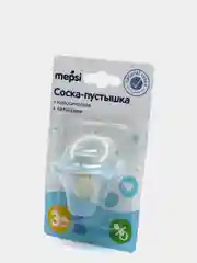 Голубой соска-пустышка латексная 3+ мес MEPSI 0322
