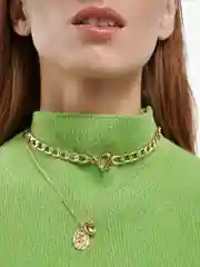 Многослойное ожерелье с сердечком