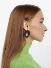 Серьга круглая