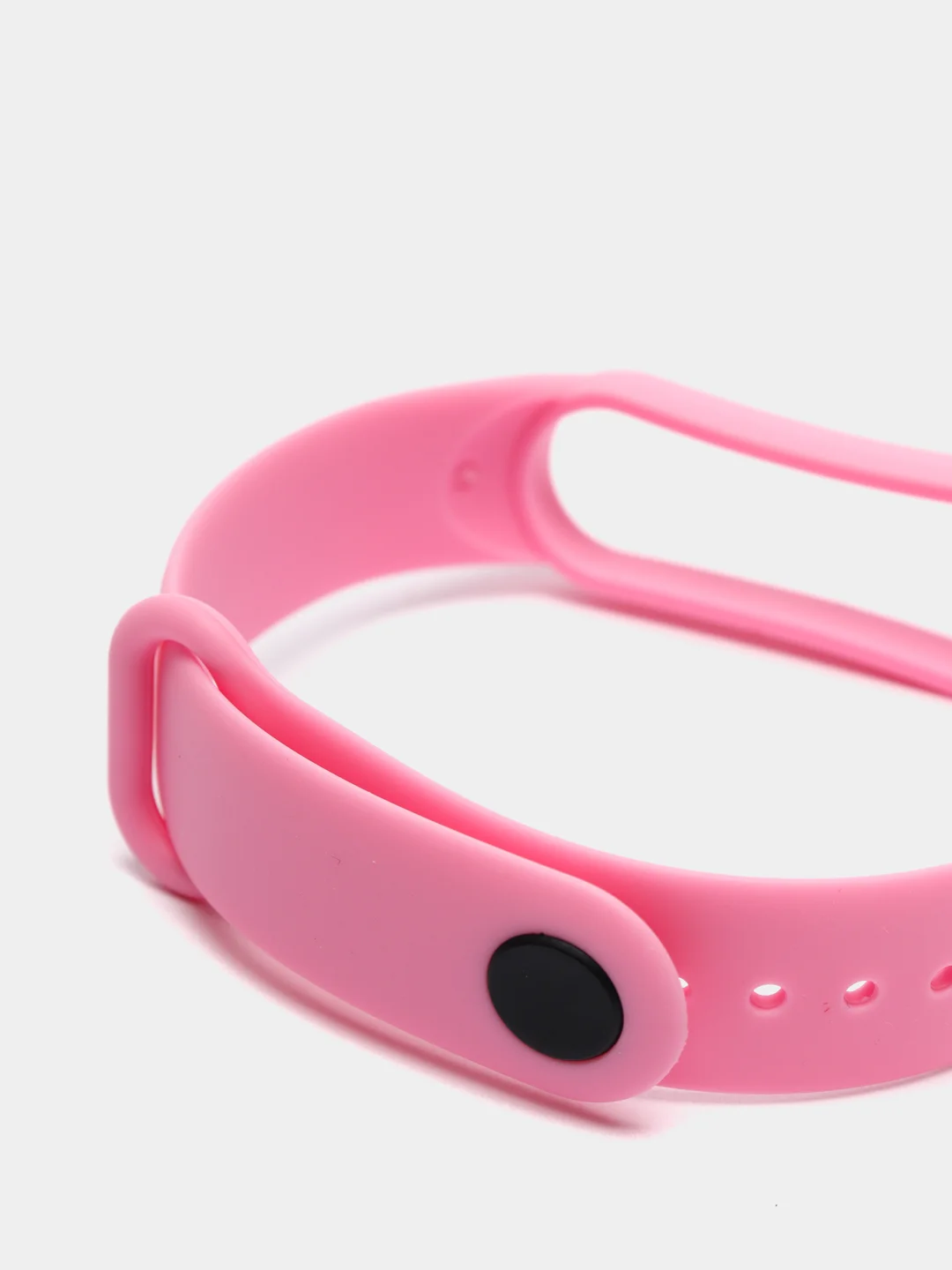 Розовый ремешок для Xiaomi Mi Band 5/Mi Band 6, силиконовый
