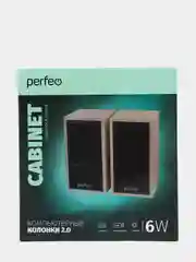 Белый компьютерные колонки Perfeo CABINET, для ноутбука и компьютера