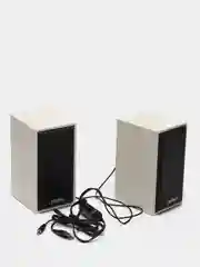 Белый компьютерные колонки Perfeo CABINET, для ноутбука и компьютера