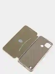 Голубой чехол-книжка для Realme C21 (Реалми С21)