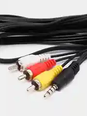 Кабель Belsis Jack 3.5 mm (4 контакта) <--> 3xRCA вилка, видео+стерео-аудио, 1.8 м, BL1039