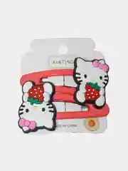Коралловый меланж набор клик-клак заколок для волос