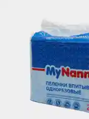 Пеленка впитывающая одноразовая My Nanny "Эконом Лайт", 60*60 сантиметров, по 30 штук