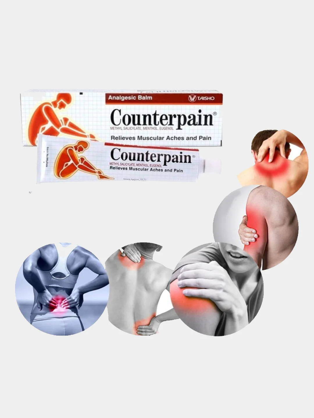 Тайский бальзам разогревающий Counterpain( контерпейн ) красный 30гр