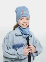 Хаки шапка детская, комплект детский, комплект осенний, комплект для мальчика и девочки