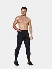 Черный тайтсы мужские спортивные, компрессионные, 4 цвета